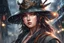 Placeholder: Beautiful girl ronin in 8k anime realistic drawing style, kindred mask, close picture, rain, apocalypse, intricate details, highly detailed, high details, detailed portrait, masterpiece,ultra detailed, ultra quality