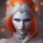 Placeholder: fantasy setting, woman, orange locks, white locks, more orange hair, more white hair