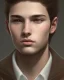 Placeholder:  boy, cute, young, teen, brown hair, brown eyes, medium hair, close up, head and shoulders portrait, head and shoulders portrait, 8k resolution concept art portrait by Greg Rutkowski,