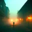 Placeholder: Dark street creepy fog colours strong texture 8k artistic Photography volumetric light, Yves Tanguy Max Ernst 8k 3d