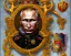 Placeholder: president Putin angry satan with horns fangs and tusk