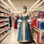 Placeholder: Catherine the Great shopping at Sears Roebuck.