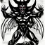 Placeholder: Devil demon satan king war code prophecy black and white masochist