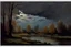 Placeholder: Trees, night, clouds, 2000's sci-fi movies influence, alfred munnings impressionism painting