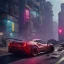 Placeholder: cyberpunk 2077 version of a ferrari 488