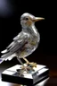 Placeholder: prehistoricore photorealistic transparent cromagnon crystal bird-princess