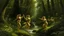 Placeholder: Nymphs Dancing in a stream, in a woodland clearing