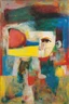 Placeholder: The fear that breaks it's own heart, you can’t see God at all; a surreal admixture of Sidney Nolan and Paul Klee