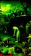 Placeholder: some mysterious figures, odd background, cinematic, Hieronymus Bosch, Max Ernst, vegetal life, rotten, ambient light, cry, ritual, surreal, animals