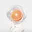 Placeholder: orange in water drops, transparent background