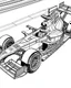 Placeholder: formula 1 racing car coloring page, reduce black color,no black