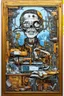 Placeholder: Mechanical act of commodity production with all feeling and humanity removed; Lowbrow Mixed Media collage