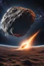 Placeholder: Photo Of A Asteroid Heading Towards The Earth, , End Of The World, Apocalypse, Highly Detailed 8k, Intricate, Nikon D