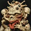 Placeholder: The oddest coagulation and mixture of beings, glossy finish, details very accentuated, stunning style, oniric, George Grosz, Max Ernst, hypermaximalist, disturbing, blatant, gross, funny