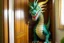 Placeholder: A good dragon knocks on the door of a child's room