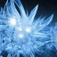 Placeholder: celestial, reflection, ice crystals, snow, icicles