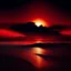 Placeholder: Beautiful dark red sunset over the sea shore at night, intricate, amazing, beautiful, realistic, ultra-high resolution, wide angle, depth of field, dynamic lighting –ar 1:2 –v 5