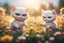 Placeholder: cute chibi angry cats fighting on a flowerfield in sunshine, ethereal, cinematic postprocessing, dof, bokeh Weight:1 detailed matte painting Weight:0.9