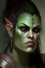 Placeholder: beautiful half orc woman