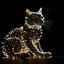 Placeholder: A cat made of lightsA cat made of lights