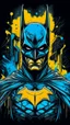 Placeholder: illustration for t-shirt design of Batman, vector illustration, optimize for bold lines, vibrant colors suitable for printing, centered, isolated, illustration, vibrant.