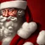 Placeholder: santa detailed face, recording movie, banksy