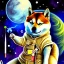 Placeholder: shiba inu smoking dank in space