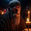 Placeholder: viking horror man birthday, motion blur, 8k, downlight, soft light, depth of field, photorealism, trending on art station, lotsa detail