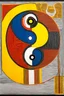 Placeholder: "Teleo"; Golden Ratio; Ecstatic; a yin/ gang contrast between the styles of Friedensreich Hundertwasser and Fernand Leger.