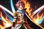 Placeholder: Natsu in 8k 2D anime fairy tail drawing style, fairy tail costum, close picture, fire, fantasy, neon, highly detailed, high details, detailed portrait, masterpiece,ultra detailed, ultra quality