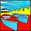 Placeholder: boat pop art