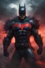 Placeholder: Batman, Strong, athletic physique, action poses, battle scars, blood, foggy, cloudy background, multicolored lightning, flowing lava, Full Eclipse, aliens, explosions, bright, vibrant, extremely colorful, detailed, blood red skies. Mechanical v3.1, Botany v3, HDR v3, Whimsical v3, Festive v3, Horror v3, Dark Fantasy v3, Dreamland v3,