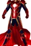 Placeholder: Cosmic super hero, shining wepon , red & black costume,4k image, full body men