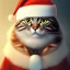 Placeholder: Portrait of cute cat, wearing santa, perfect composition, hyperrealistic, super detailed, 8k, high quality, trending art, trending on artstation, sharp focus, studio photo, intricate details, highly detailed, by greg rutkowski