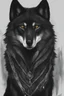 Placeholder: jet black wolf