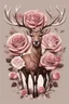 Placeholder: Deer in the form of roses