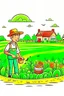 Placeholder: hand painted smart farming cartoon lengkap