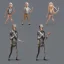 Placeholder: 2d 4k realistic creative animation character concept standing