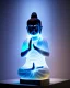 Placeholder: translucent glass alabaster Buddha sculpture, backlight, very emotional, welcoming, love, luminescence, sculpture, photograph, studio lighting, product photography, figurine, unreal engine, cryengine, ambient occlusion