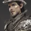 Placeholder: Insanely detailed photograph of an “portrait of Echo Knight ” with intricate half plate chest armor, intricate embroidered cowboy hat, handsomely clear face and hyperdetailed painting by Ismail Inceoglu Huang Guangjian and Dan Witz CGSociety ZBrush Central fantasy art album cover art,8K, hdr, romantic, mysterious, ominous, hands focused on a D20, jewelry, motivated