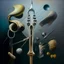 Placeholder: multiverse-like complex surgical instruments,Abstract painting formed by a mix of human flesh-like surgical instruments and universe-like musical instruments,neuralink,minimalism,Painting By Adrian Ghenie, Rene Magritte, Salvador Dali, Lucian Freud