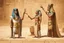 Placeholder: Pharaoh talks to his assistant, points his finger at him, and gives him orders