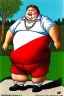 Placeholder: Morbidly obese man