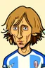 Placeholder: Luka Modric Croatian soccer player cartoon 2d