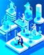 Placeholder: Vaccine research, scientists conducting experiments in laboratory. Vector illustration 3D