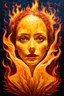 Placeholder: the silent flame behind consciousness; surrealistic modern art