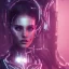 Placeholder: cyberpunk, head, women, portrai, tron