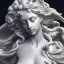 Placeholder: Greek white marble stature, full body, full of details realistic, beautiful woman, hight definition, 8k