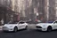 Placeholder: A Tesla 'Model Y' is drifting at high speeds, near the 'Pier 11' in Manhattan. (CINEMATIC, WIDE ANGLE LENS, PHOTO REAL)