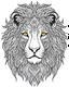 Placeholder: b/w outline art for adults coloring book page lion, coloring pages, lion, full white, adults style, white background, whole body, Sketch style, full body ((((white background), only use utline. cartoon style, line art, coloring book, clean line art, Sketch style, line-arto